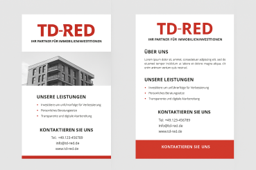 Gestaltung & Druckvorlagenerstellung Flyer