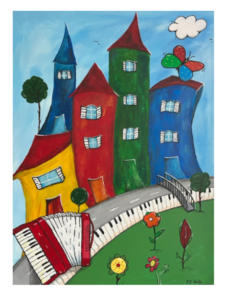 Bunte musikalische Welt 60x78